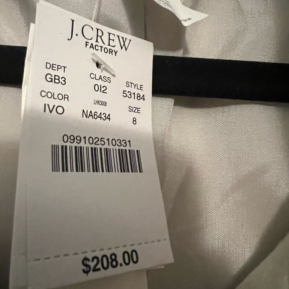 J. Crew Factory Cream Double-Breasted Pea Coat - Picture 2 of 4